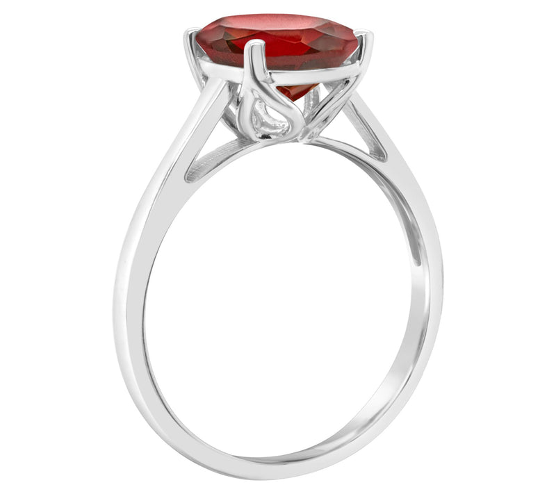 14K Gold 2.80 cttw Oval Garnet Ring — View 6