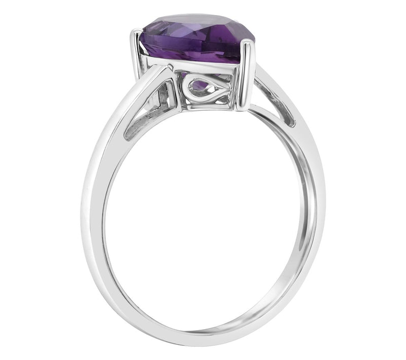 14K Gold Pear Shaped 2.50 cttw Amethyst Gemstone Ring — View 6