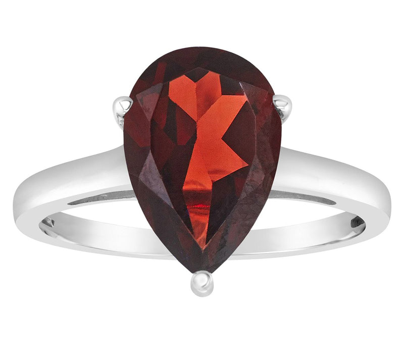 14K Gold Pear Shaped 3.00 cttw Garnet GemstoneRing — Main view