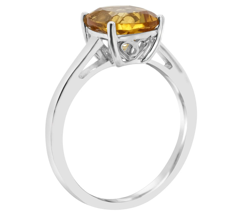14K Gold Cushion Cut 1.80 cttw Citrine GemstoneRing — View 6