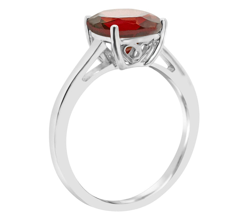 14K Gold Cushion Cut 2.50 cttw Garnet Gemstone Ring — View 6