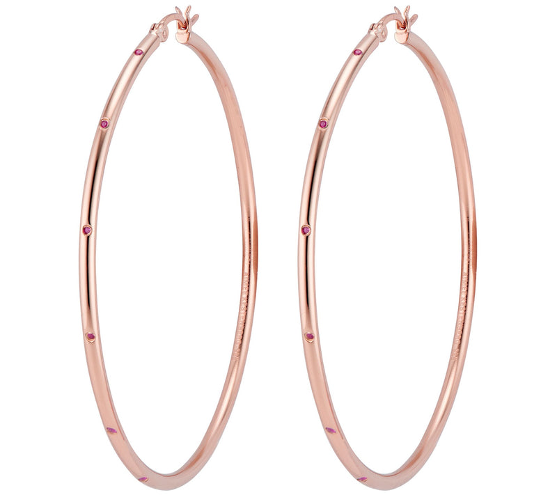 Aimee Kestenberg 14K Gold-Plated Sterling H oopEarrings — View 3