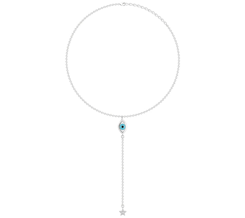 Aimee Kestenberg Sterling White Topaz Evil E yeNecklace — Main view