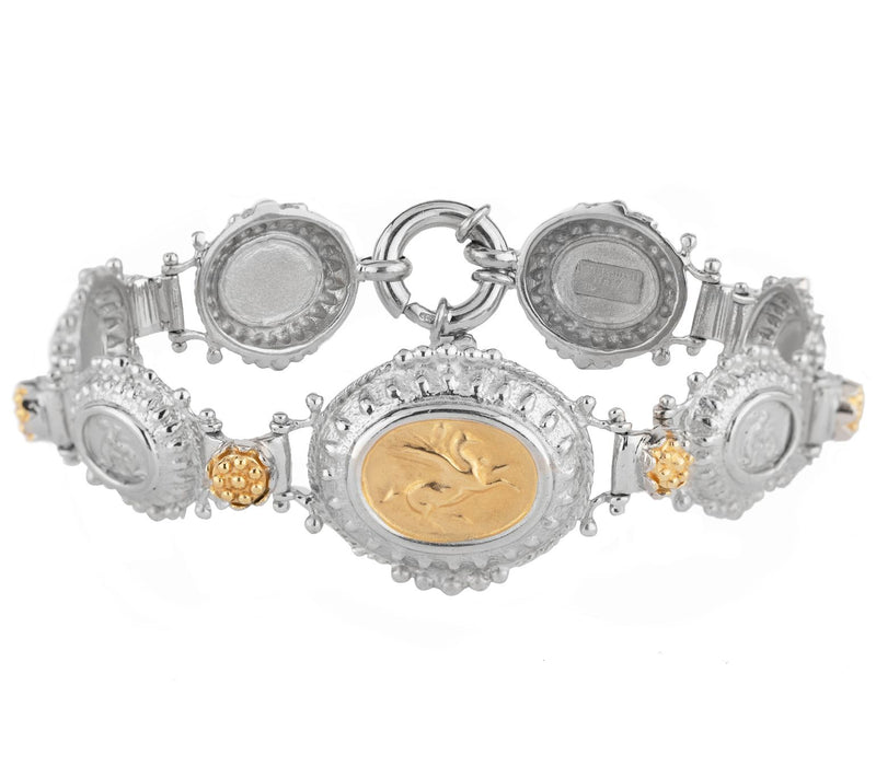 Tagliamonte Sterling/18K Gold Cameo Bracelet — Main view