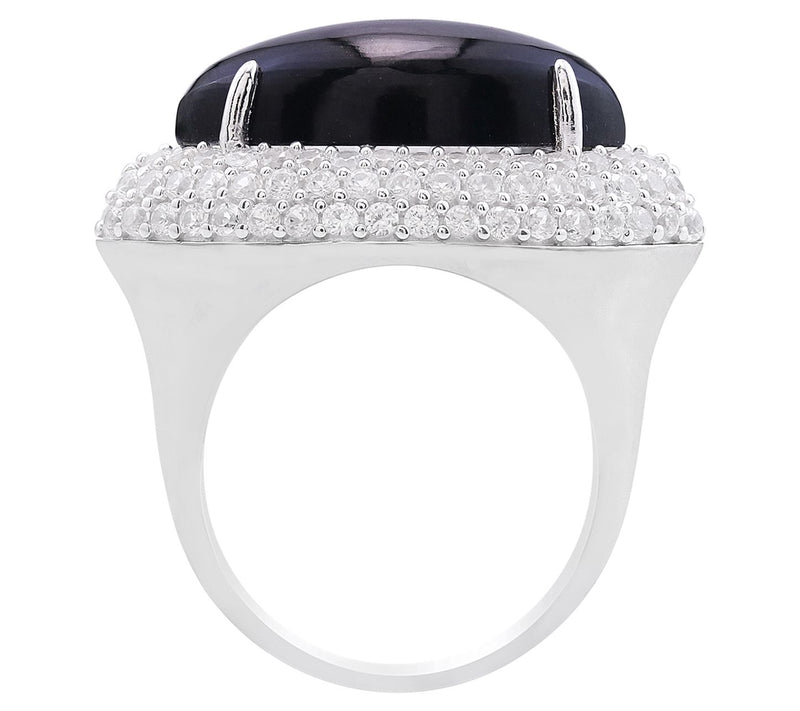 Generation Gems Marquise Gemstone Cabochon Ring, Sterling — View 6