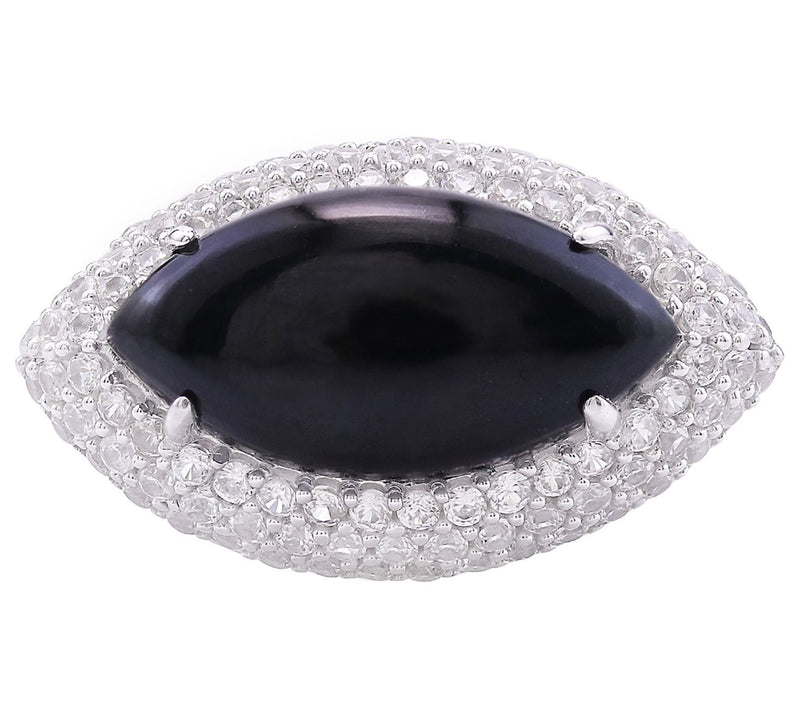 Generation Gems Marquise Gemstone Cabochon Ring, Sterling — View 8