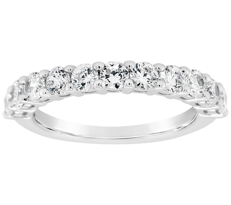 Affinity 1.05 cttw 11-Stone Diamond Band Ring,14K Gold — View 3