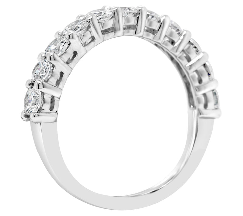 Affinity 1.05 cttw 11-Stone Diamond Band Ring,14K Gold — View 6