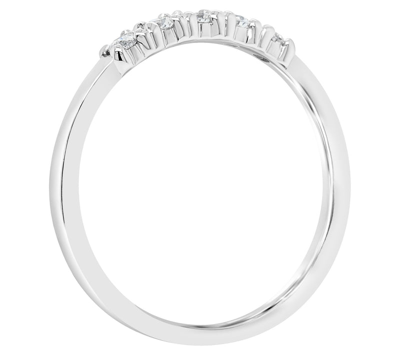 Affinity 1/6 cttw Diamond Band Ring, 14K Gold — View 6