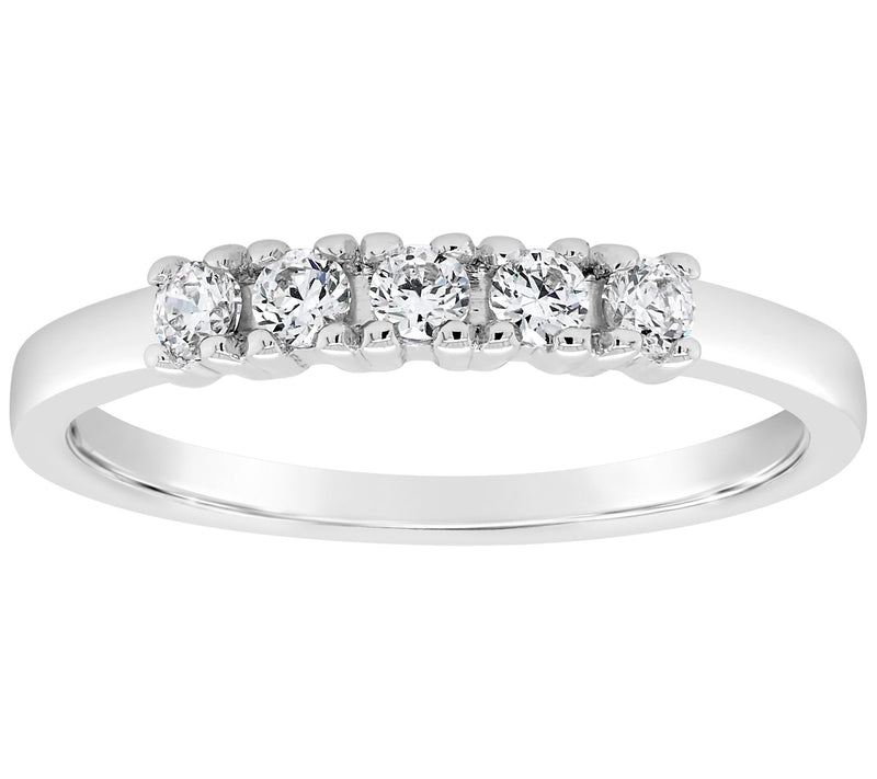 Affinity 1/4 cttw Diamond Band Ring, 14K Gold — View 3