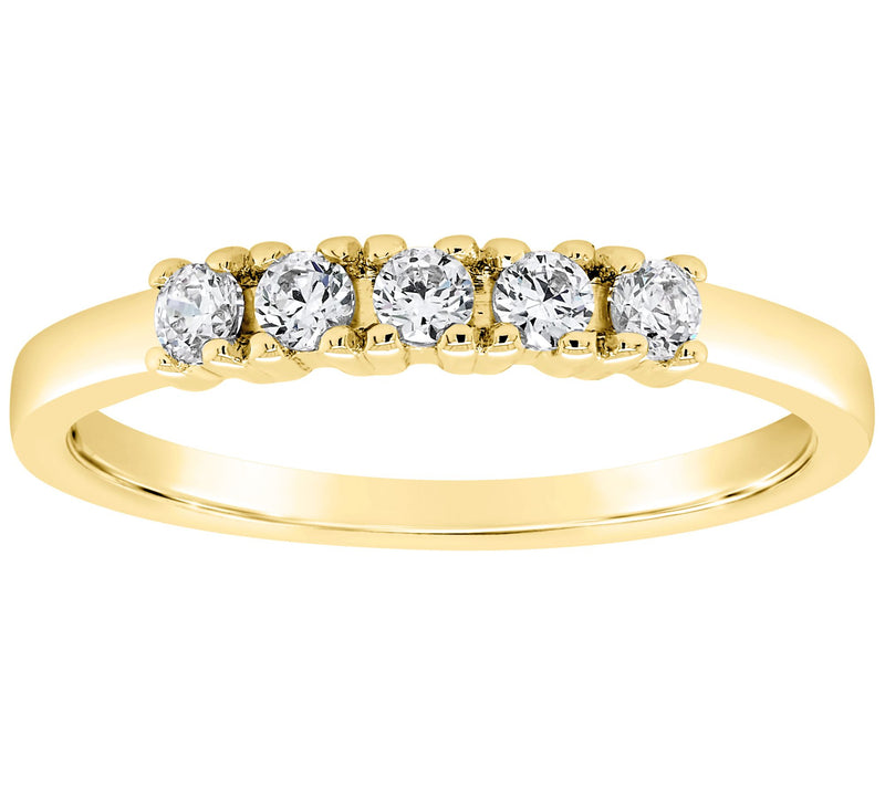 Affinity 1/4 cttw Diamond Band Ring, 14K Gold — View 5