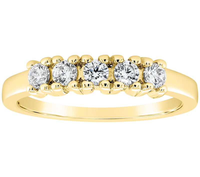 Affinity 1/3 cttw Diamond Band Ring, 14K Gold — View 5