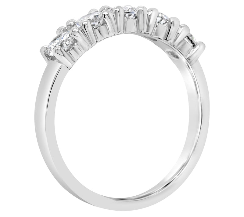 Affinity 3/4 cttw 5-Stone Diamond Band Ring, 14K — View 6