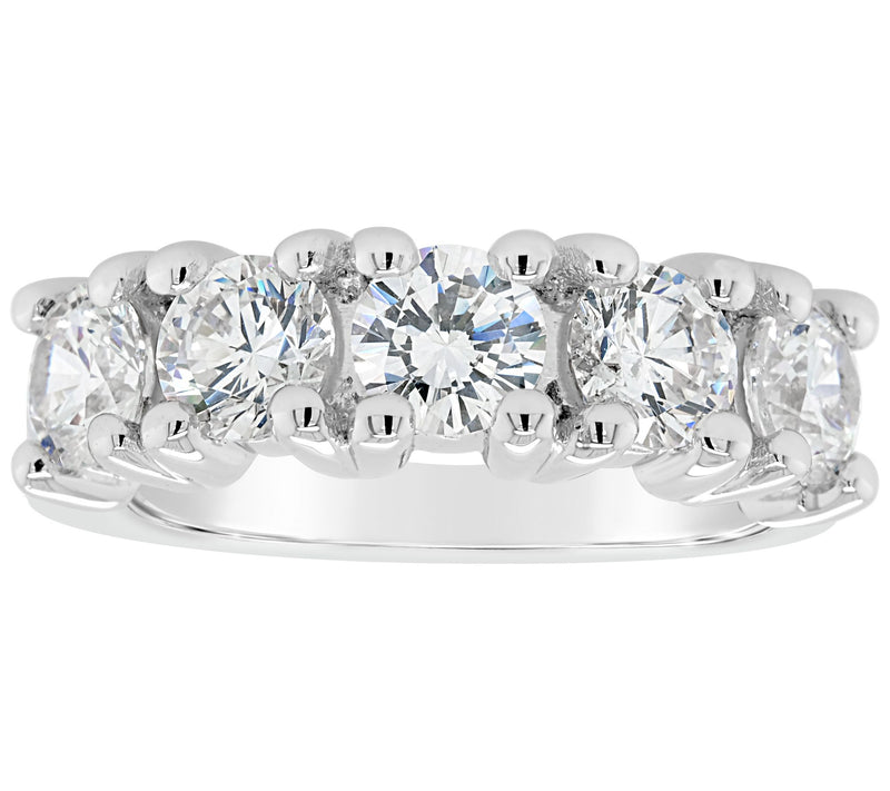 Affinity 1.95 cttw 5-Stone Diamond Band Ring, 1K — View 3
