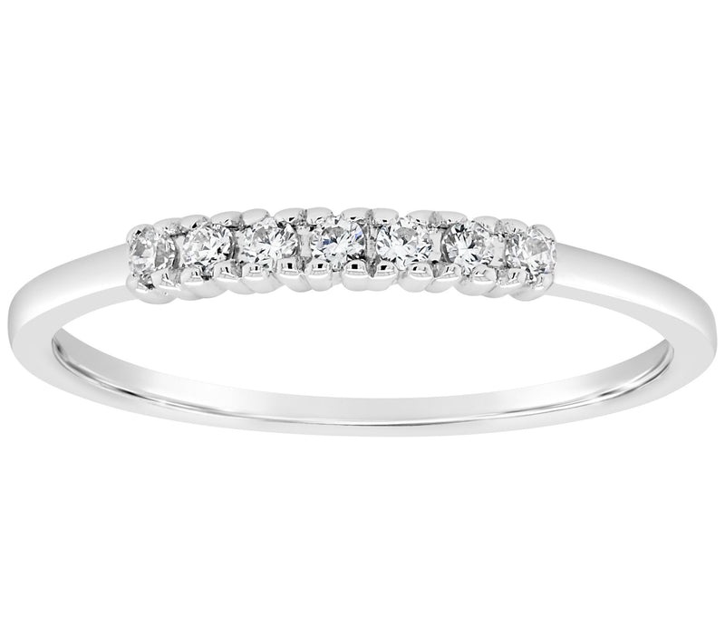 Affinity 1/10 cttw 7-Stone Diamond Band Ring, 14K Gold — Main view