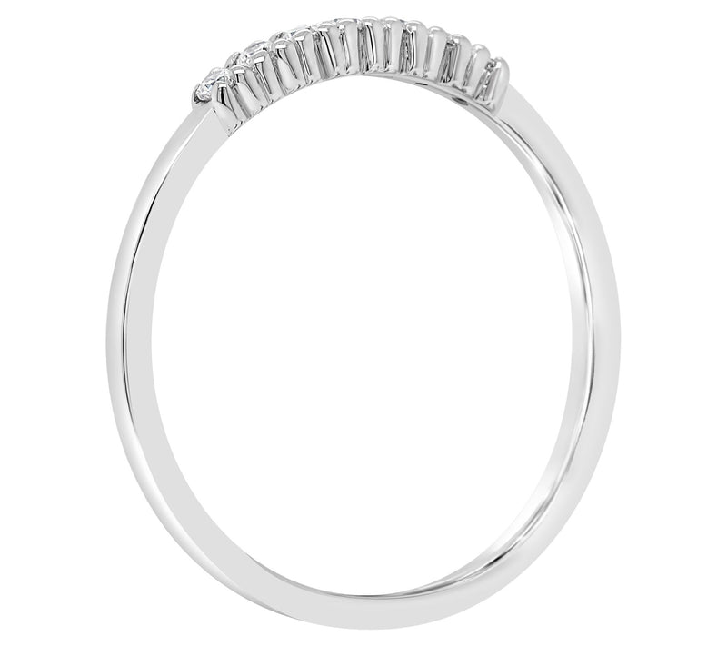 Affinity 1/10 cttw 7-Stone Diamond Band Ring, 14K Gold — View 6