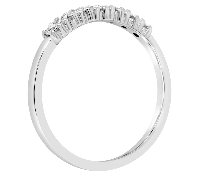 Affinity 1/5 cttw 7-Stone Diamond Band Ring, 14K Gold — View 6