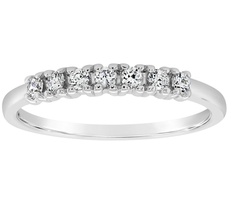Affinity 1/5 cttw 7-Stone Diamond Band Ring, 14K Gold — View 3