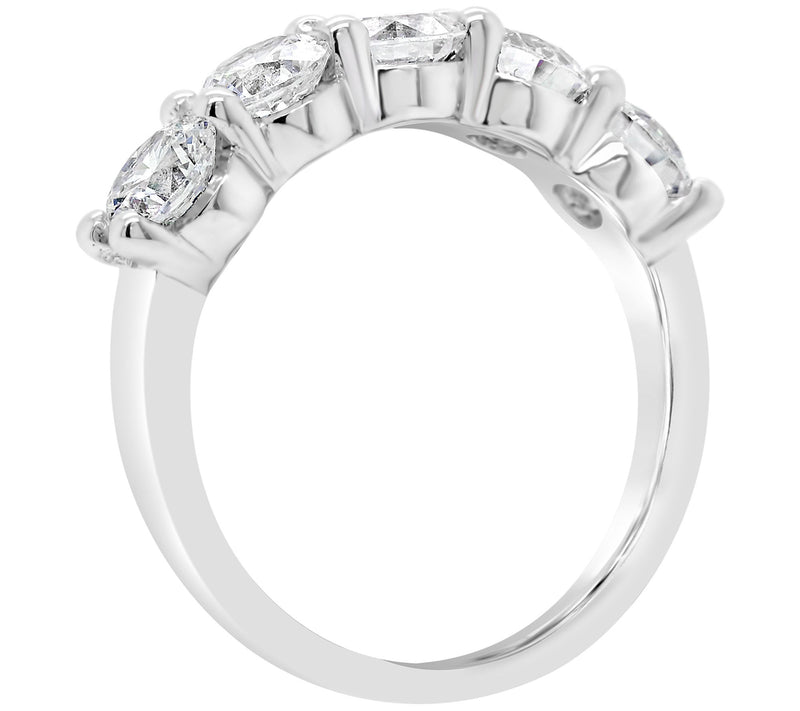 Affinity 2.00 cttw Diamond 5-Stone Band Ring, 14K Gold — View 6