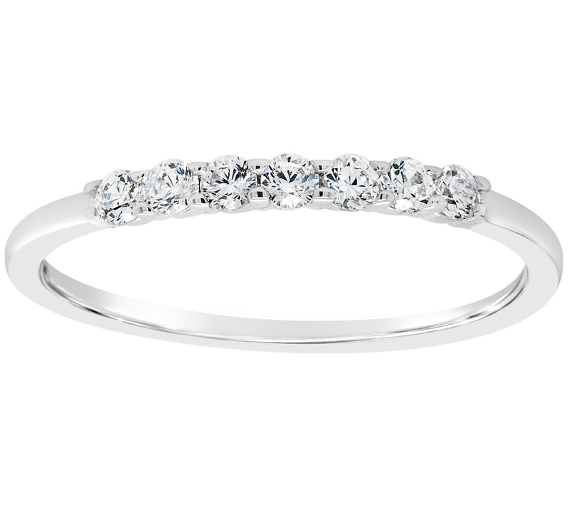 Affinity 1/5 cttw Diamond 7-Stone Band Ring, 14K Gold — Main view