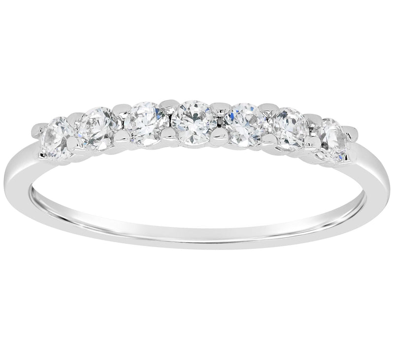 Affinity 1/3 cttw Diamond 7-Stone Band Ring, 14K Gold — Main view