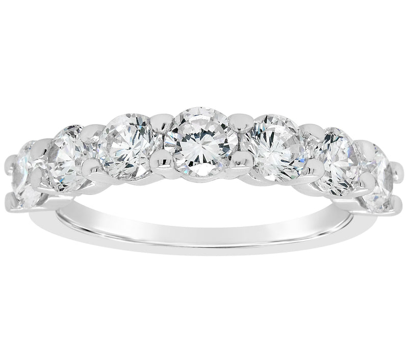 Affinity 1.75 cttw Diamond 7-Stone Band Ring, 14K Gold — Main view