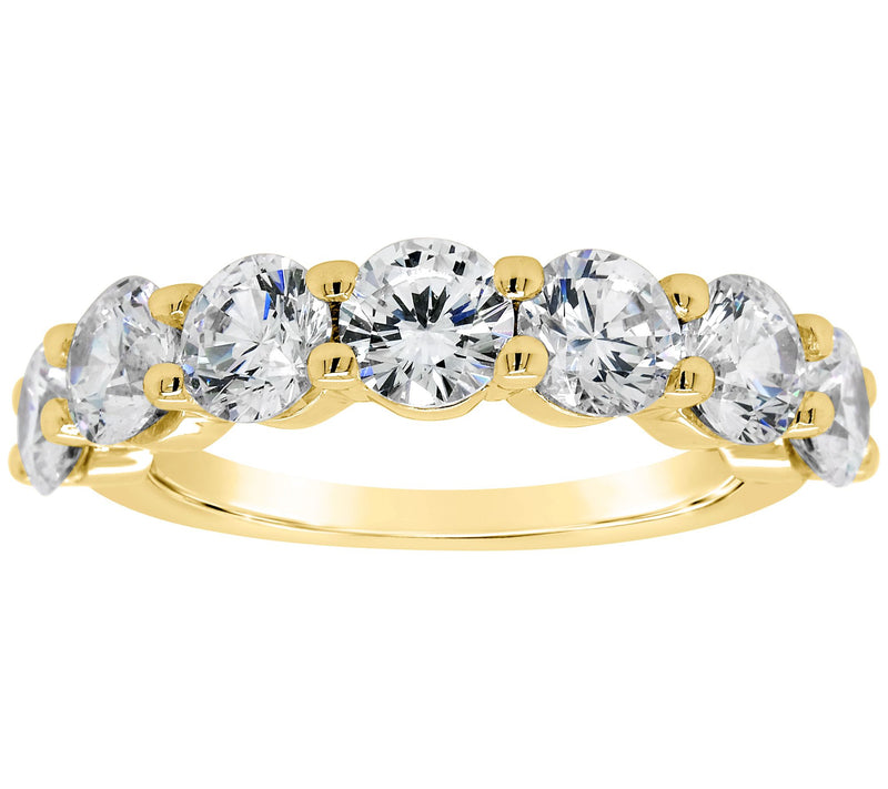 Affinity Diamonds 7-Stone Band Ring, 2.75 cttw,14K Gold — View 3