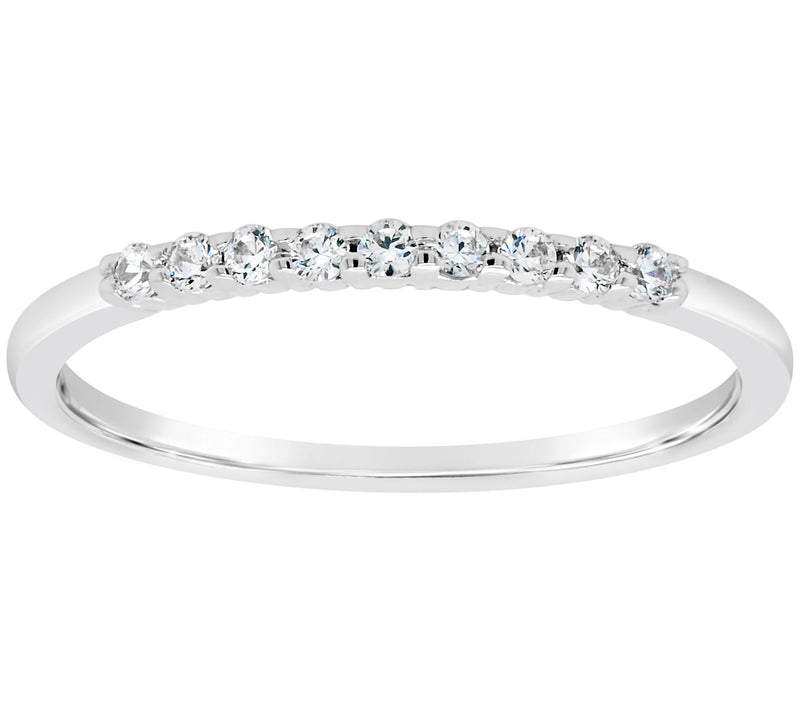 Affinity 14K Gold 1/8 cttw 9-Stone Diamond BandRing — Main view