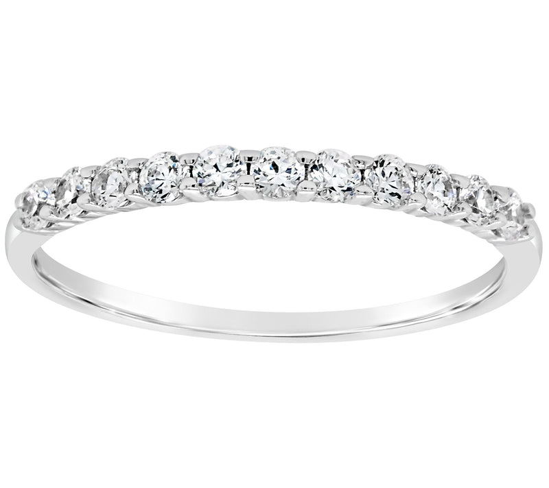 Affinity 14K Gold 3/10 cttw 11-Stone Diamond Band Ring — View 5