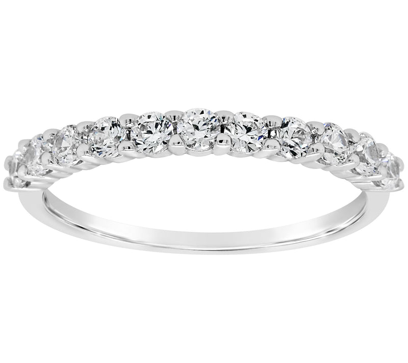 Affinity 14K Gold 1/2 cttw 11-Stone Diamond Band Ring — View 5