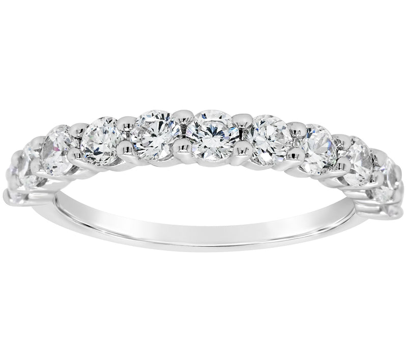 Affinity 14K Gold 9/10 cttw 11-Stone Diamond Band Ring — View 5