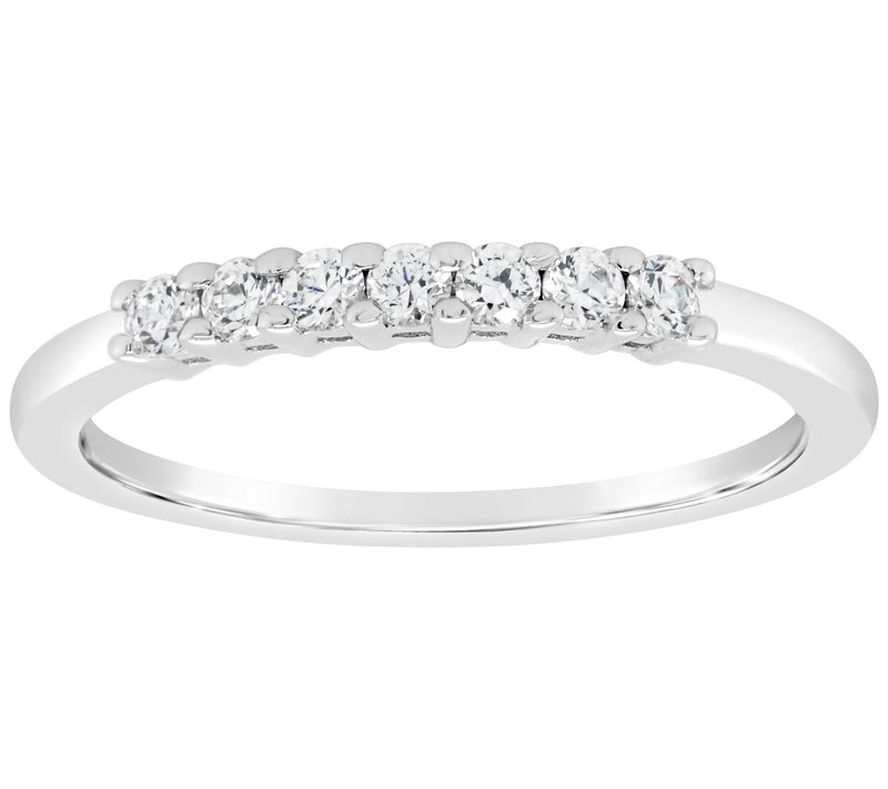Affinity 14K Gold 1/5 cttw 7-Stone Diamond Band Ring — View 3