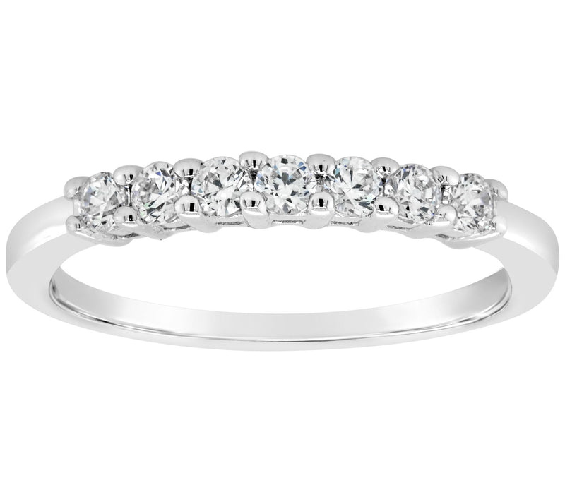 Affinity 14K Gold 3/10 cttw 7-Stone Diamond Band Ring — View 3