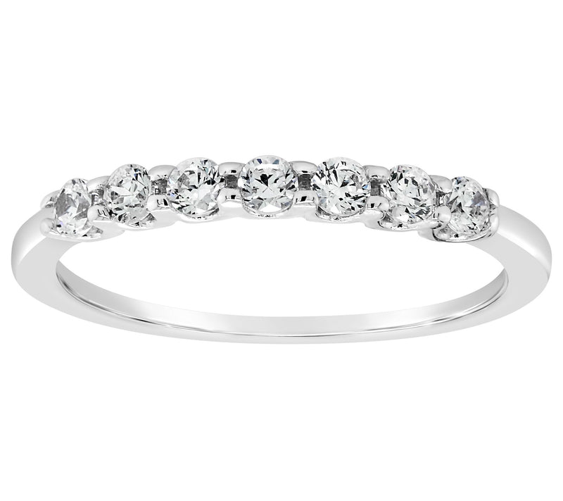 Affinity 14K Gold 3/10 cttw 7-Stone Diamond Band Ring — View 3