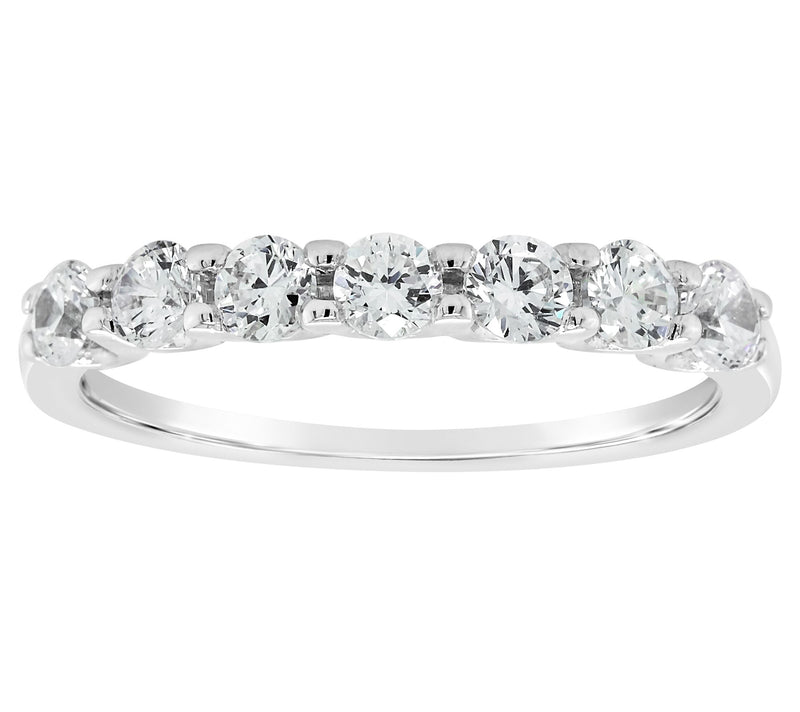Affinity 14K Gold 7/10 cttw 7-Stone Diamond Band Ring — Main view