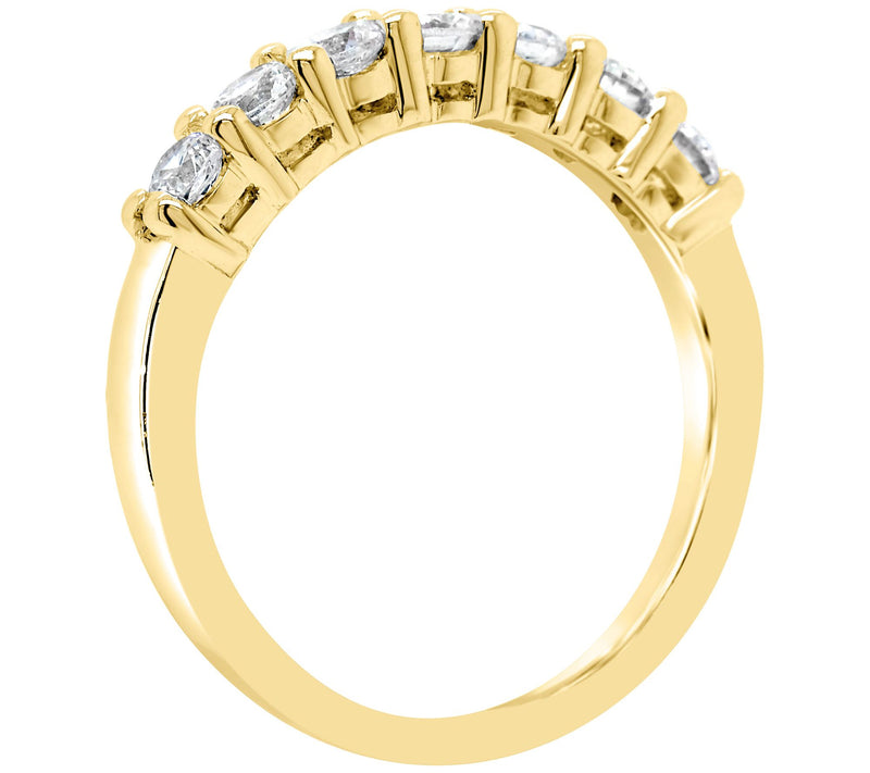 Affinity 14K Gold 7/10 cttw Round Diamond Band Ring — View 6