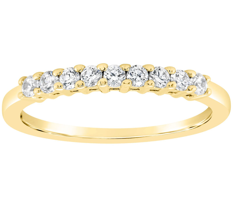 Affinity 14K 1/4 cttw 9-Stone Diamond Band Ring — View 5
