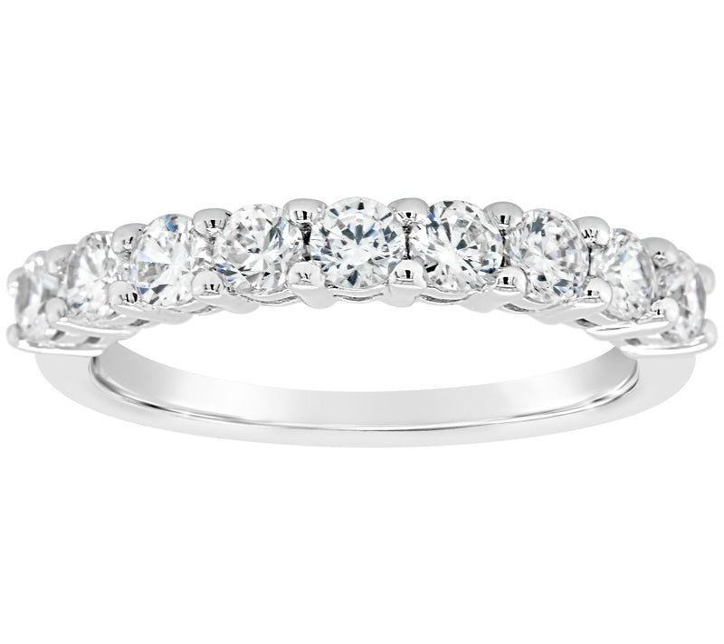 Affinity 14K 8/10 cttw 9-Stone Diamond Band Ring — View 3