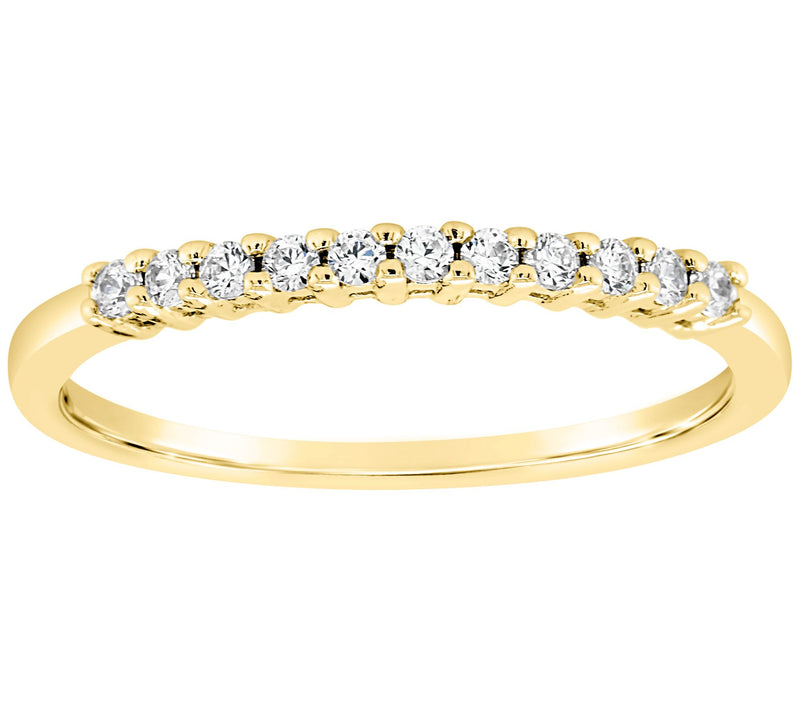 Affinity 14K 1/7 cttw 11-Stone Diamond Band Ring — Main view