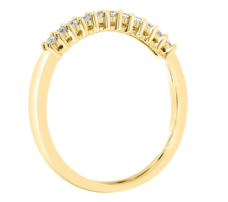 Affinity 14K 1/7 cttw 11-Stone Diamond Band Ring — View 6