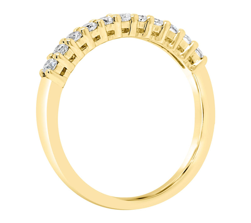 Affinity 14K 3/10 cttw 11-Stone Diamond Band Ring — View 6