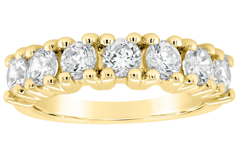 Affinity 14K Gold 1.35 cttw Prong-Set Diamond Band Ring — Main view