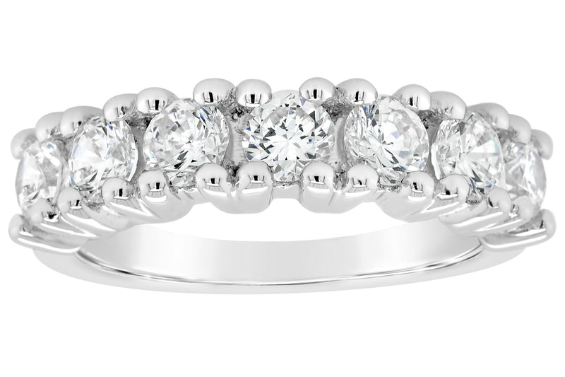 Affinity 14K Gold 1.35 cttw Prong-Set Diamond Band Ring — View 5