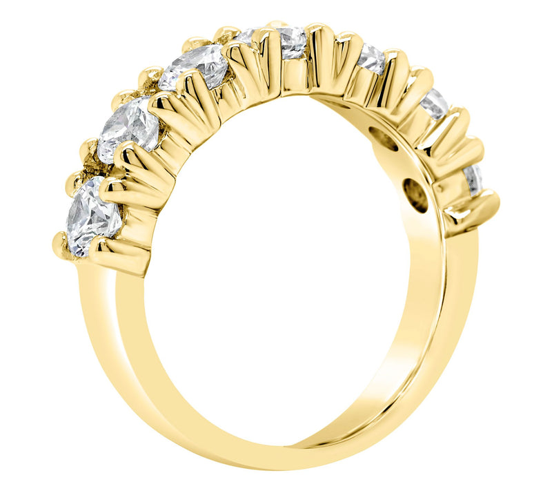 Affinity 14K Gold 1.70 cttw Prong-Set Diamond Band Ring — View 6