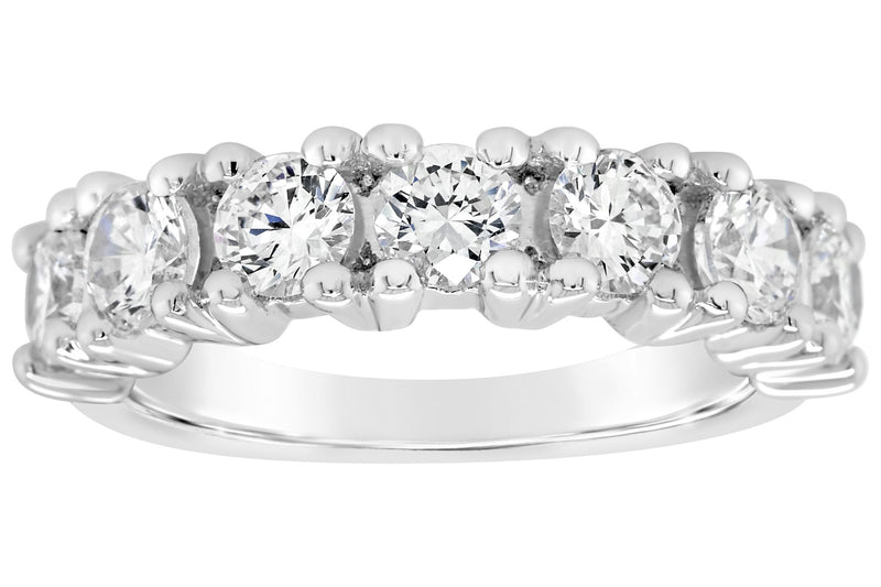 Affinity 14K Gold 1.70 cttw Prong-Set Diamond Band Ring — View 5