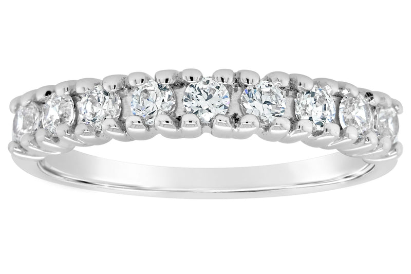 Affinity 14K Gold 4/10 cttw 9-Stone Diamond Band Ring — View 5