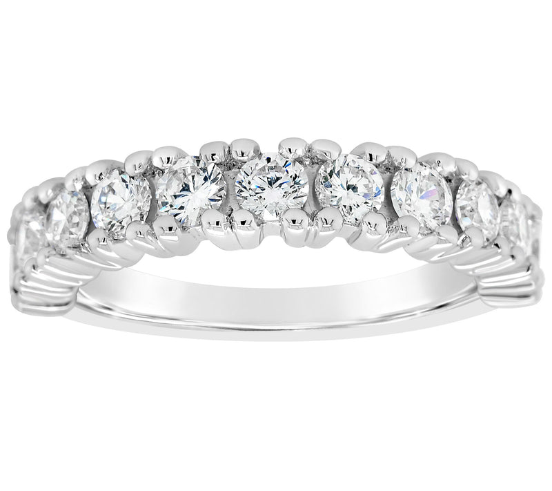 Affinity 14K Gold 9/10 cttw 11-Stone Diamond Band Ring — View 5