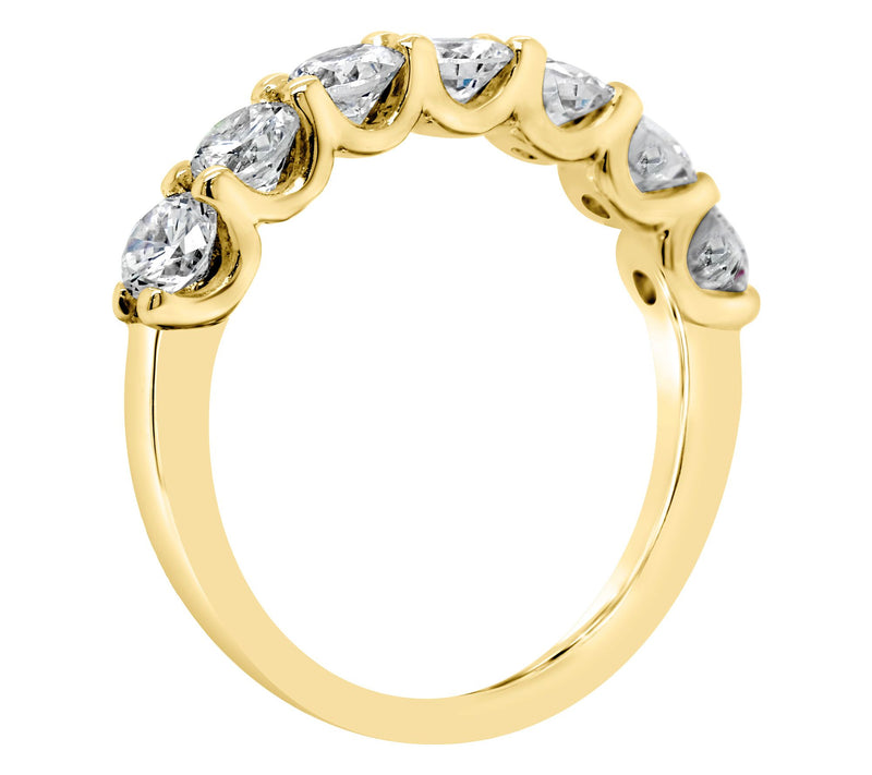Affinity 14K Gold 9/10 cttw 7-Stone Diamond Ring — View 6