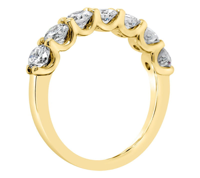 Affinity 14K Gold 1.35 cttw 7-Stone Diamond Ring — View 6