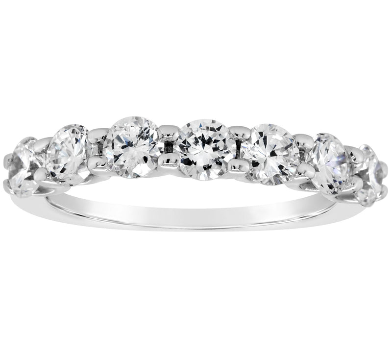 Affinity 14K Gold 1.35 cttw 7-Stone Diamond Ring — View 3
